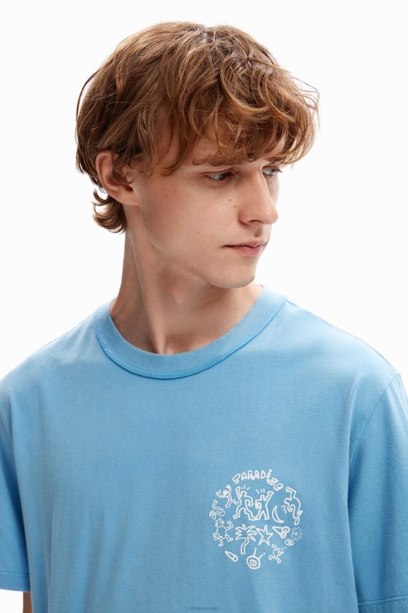 Men DesigualShort-sleeve paradise T-shirt Clothing 68X2401561