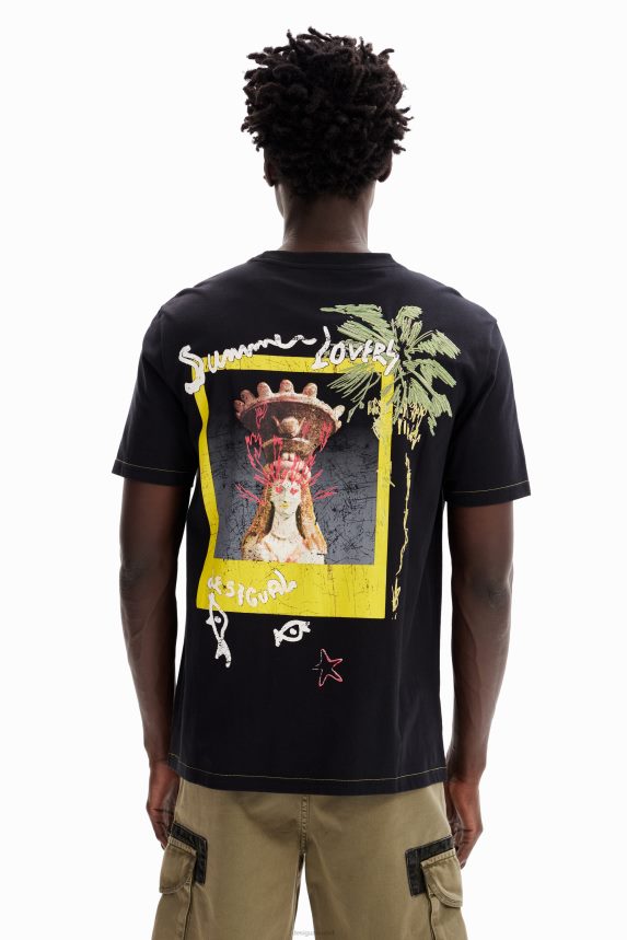 Men DesigualSummer lovers T-shirt Clothing 68X2401667