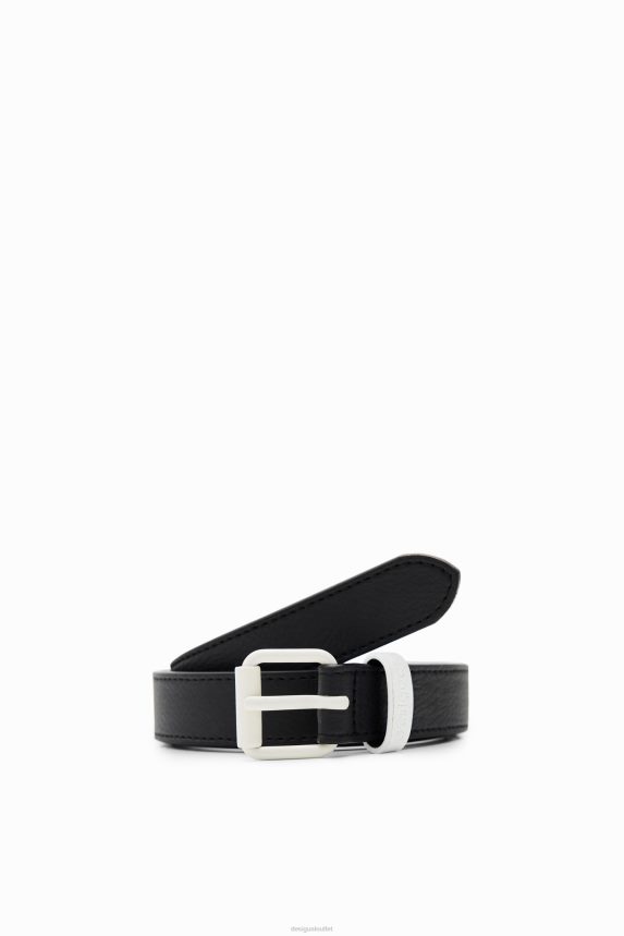 Women DesigualContrasting buckle belt Accessory 68X2401421