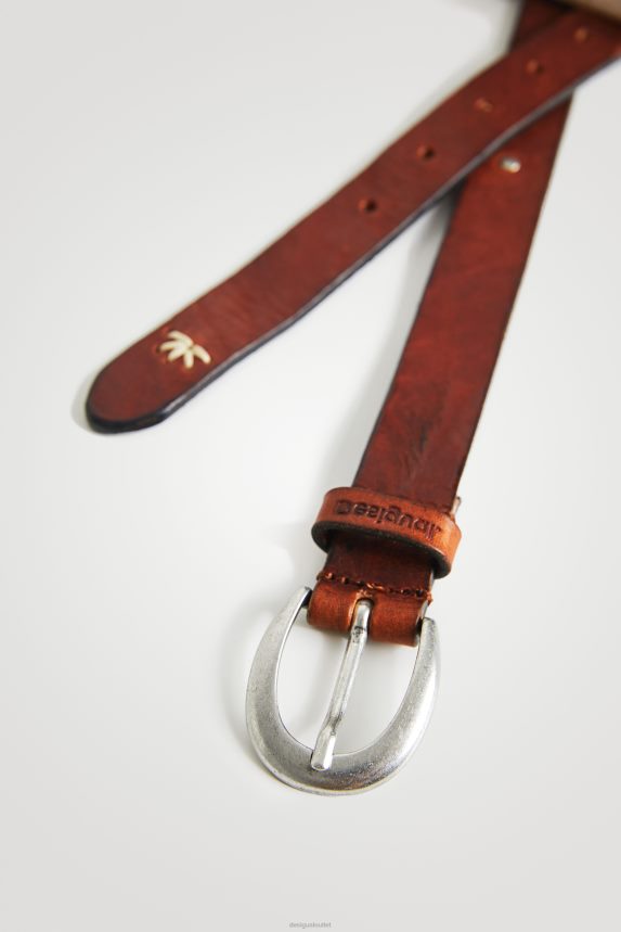 Women DesigualEmbroidered leather belt Accessory 68X2401452