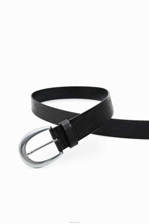 Women DesigualIrregular buckle belt Accessory 68X240806