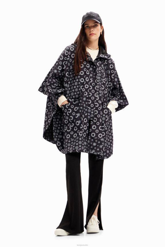 Women DesigualGeometric hooded raincoat Accessory 68X2401434
