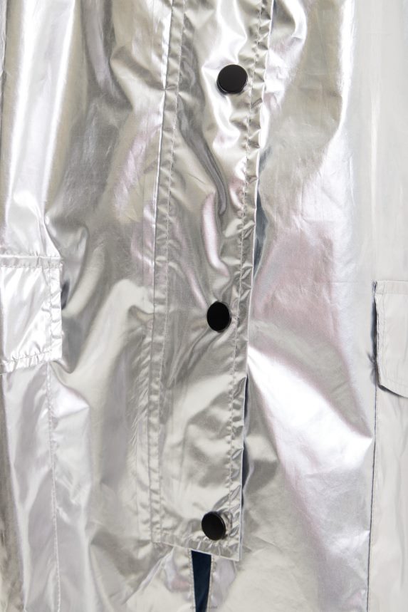 Women DesigualMetallic laminated rain poncho Accessory 68X240570