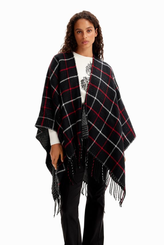 Women DesigualReversible check poncho Accessory 68X2401436
