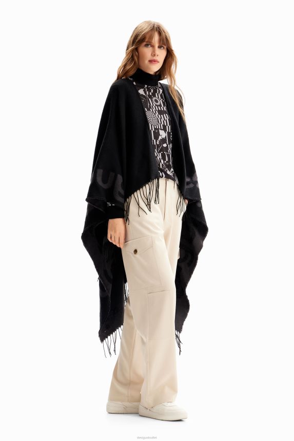 Women DesigualReversible logo poncho Accessory 68X2401446