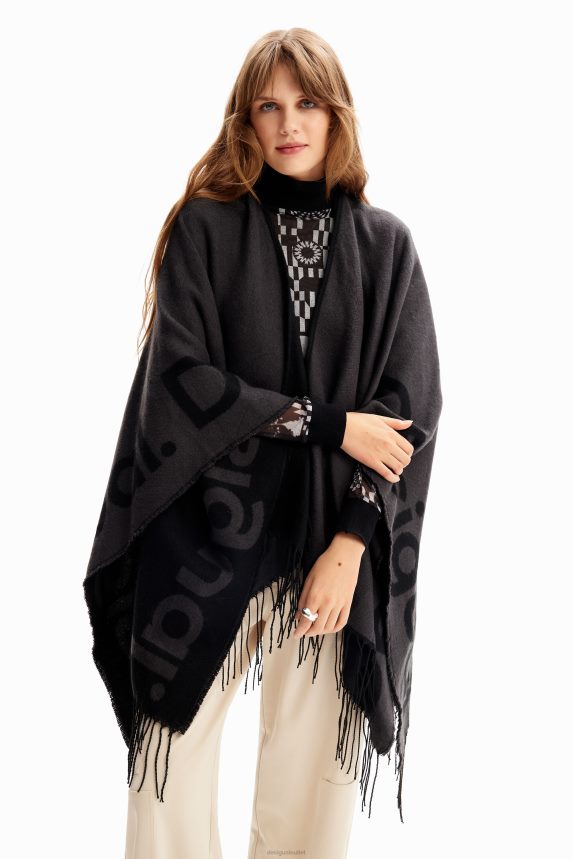 Women DesigualReversible logo poncho Accessory 68X2401446