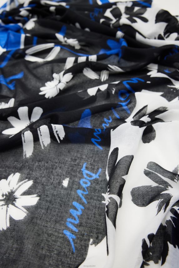 Women DesigualArty rectangular floral foulard Accessory 68X240423