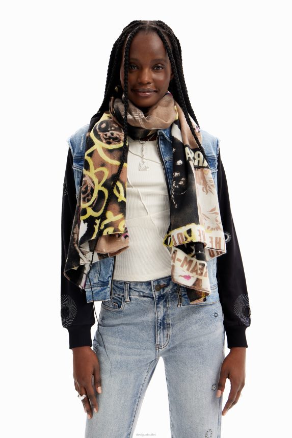 Women DesigualArty rectangular foulard Accessory 68X2401437