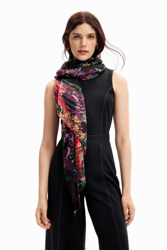Women DesigualFloral rectangular foulard Accessory 68X2401427
