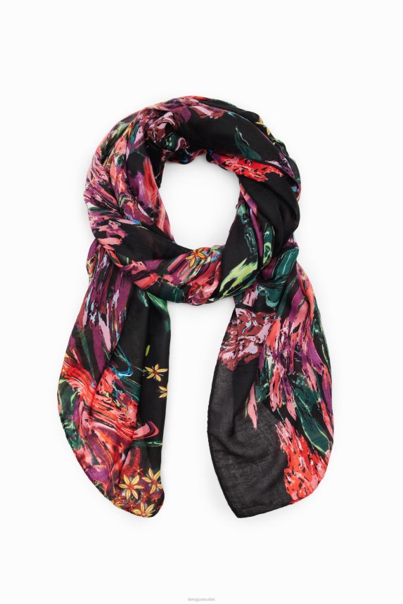 Women DesigualFloral rectangular foulard Accessory 68X2401427