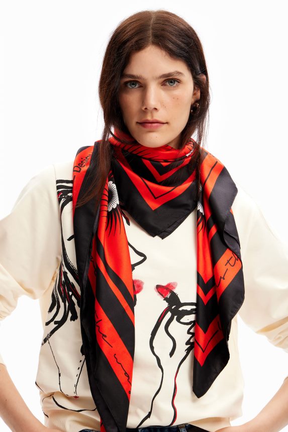 Women DesigualGeometric square scarf Accessory 68X2401443
