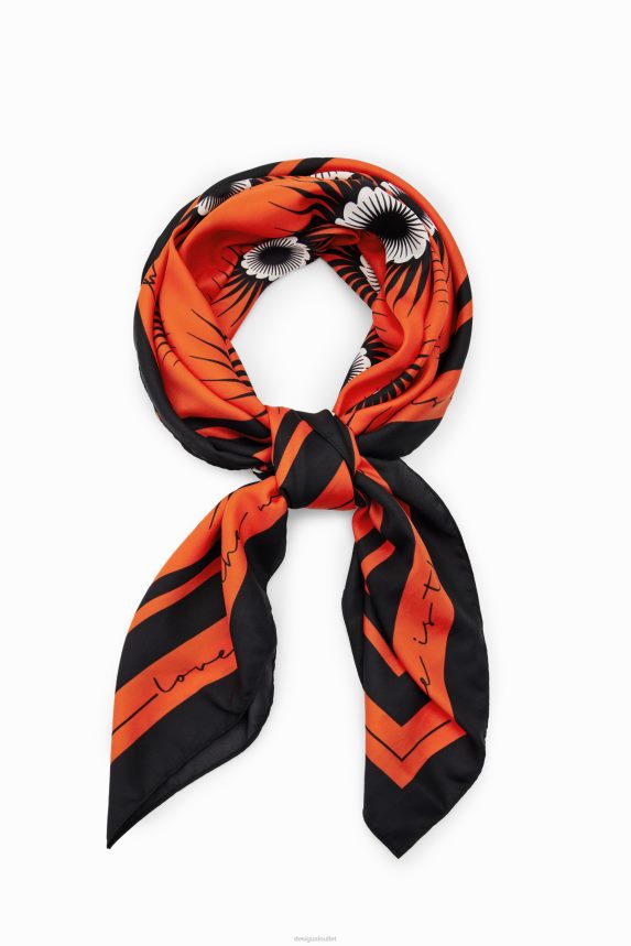 Women DesigualGeometric square scarf Accessory 68X2401443