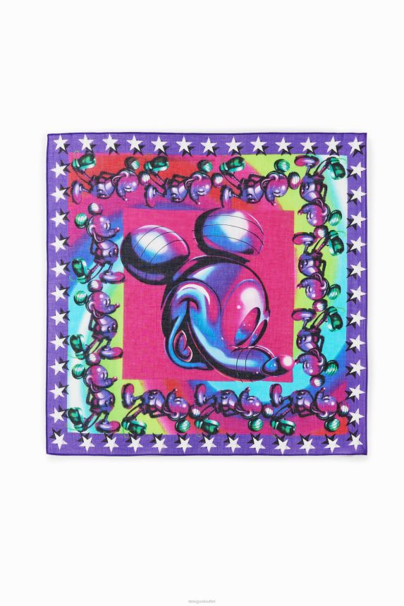 Women DesigualMickey Mouse square scarf Accessory 68X2401408