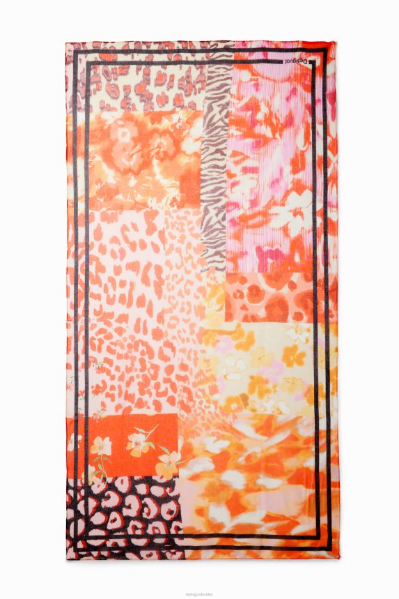 Women DesigualPatchwork rectangular foulard Accessory 68X2401462