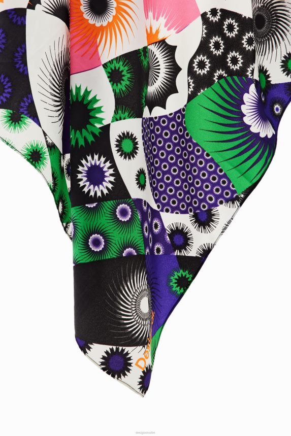 Women DesigualPatchwork square scarf Accessory 68X2401441