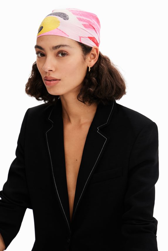 Women DesigualPink Panther square scarf Accessory 68X240494