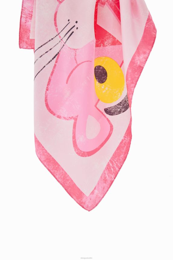 Women DesigualPink Panther square scarf Accessory 68X240494
