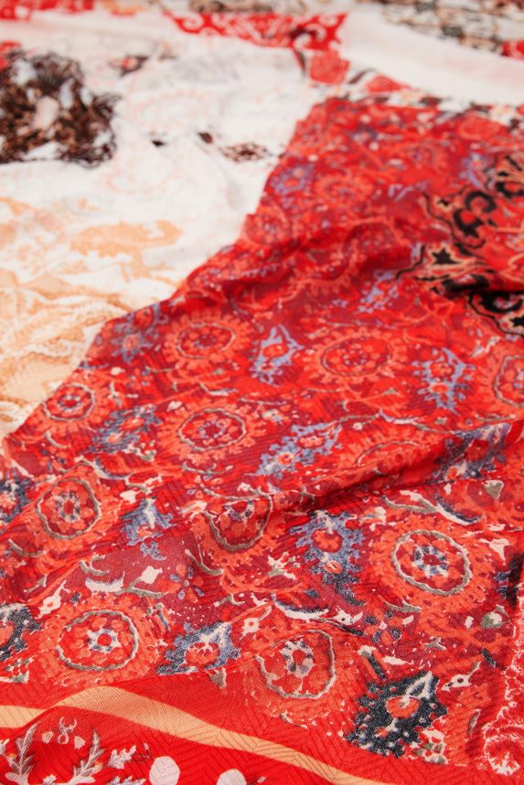 Women DesigualRectangular Indonesian foulard Accessory 68X2401149