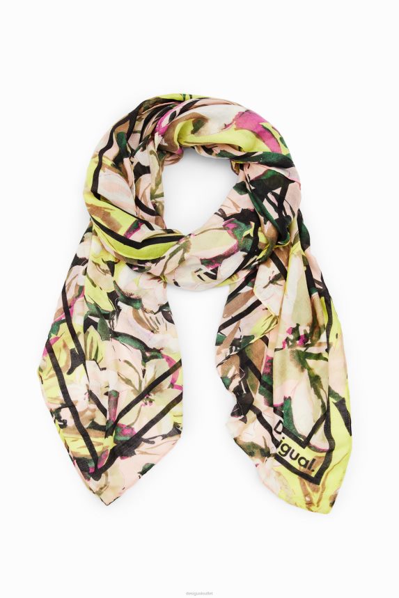 Women DesigualRectangular floral foulard Accessory 68X2401411