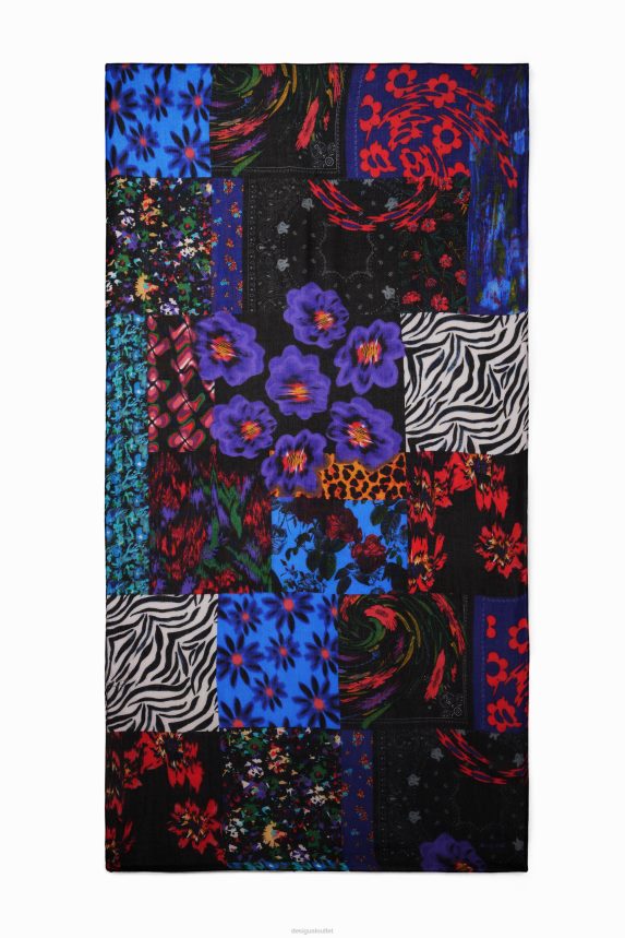Women DesigualRectangular patch foulard Accessory 68X2401413