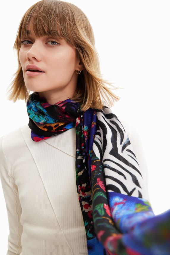 Women DesigualRectangular patch foulard Accessory 68X2401413