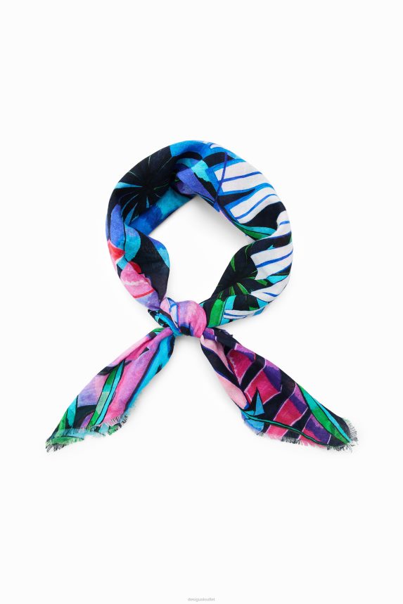 Women DesigualTropical square scarf Accessory 68X240738