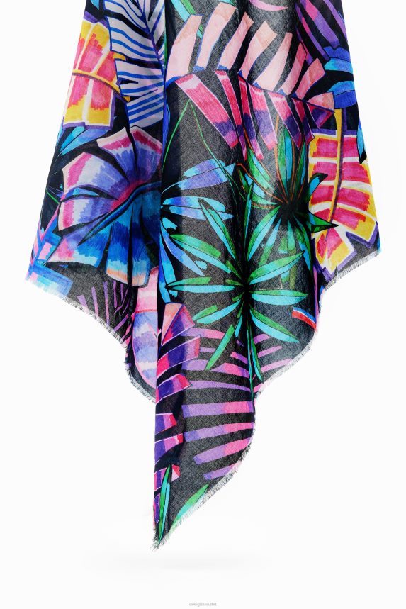 Women DesigualTropical square scarf Accessory 68X240738
