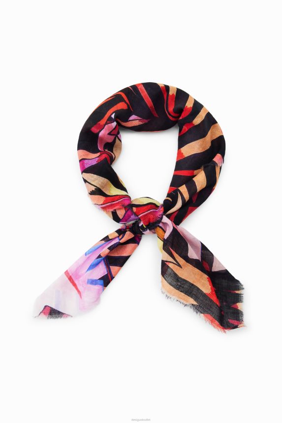 Women DesigualTropical square scarf Accessory 68X240821