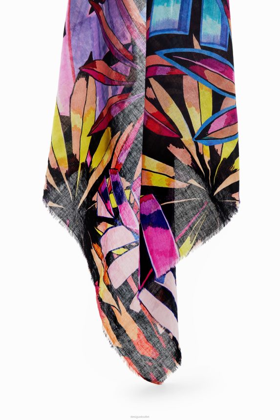 Women DesigualTropical square scarf Accessory 68X240821