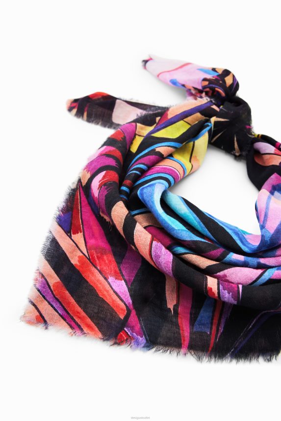 Women DesigualTropical square scarf Accessory 68X240821