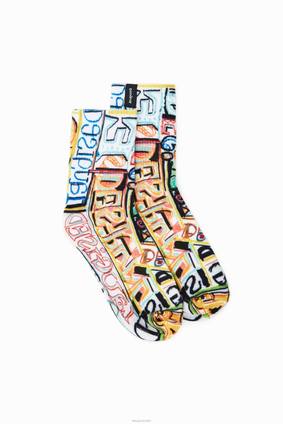 Women DesigualArty logo socks Accessory 68X240382