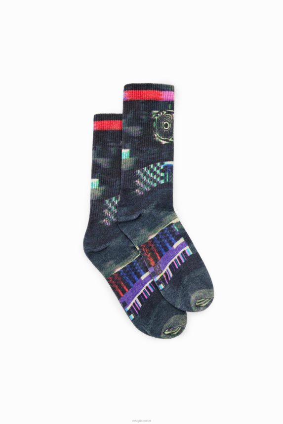 Women DesigualGlitch socks Accessory 68X240205