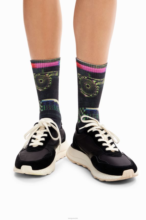 Women DesigualGlitch socks Accessory 68X240205