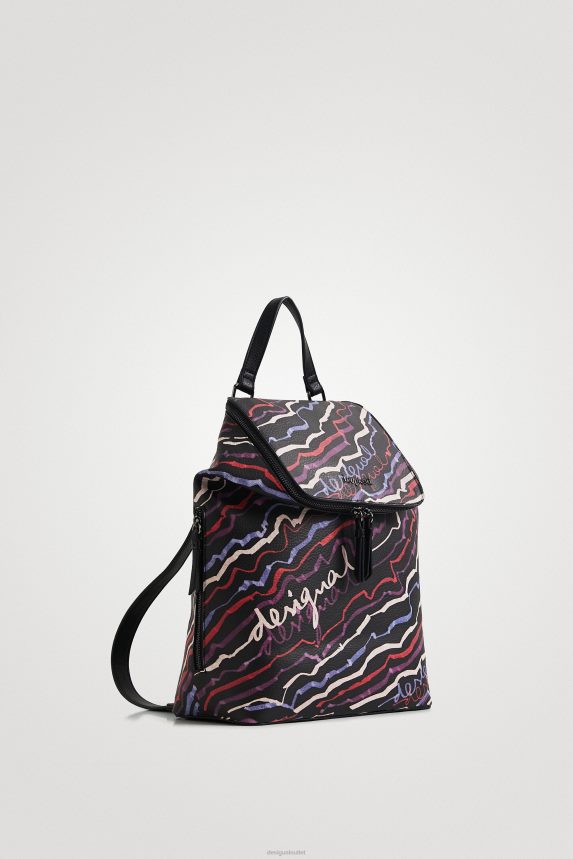 Women DesigualLeather effect painted backpack Accessory 68X2401374