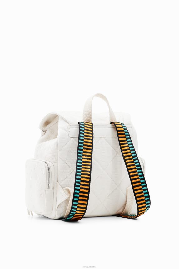 Women DesigualMidsize Swiss-embroidery backpack Accessory 68X240589