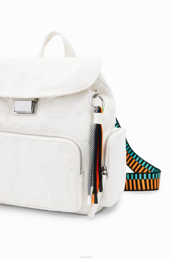 Women DesigualMidsize Swiss-embroidery backpack Accessory 68X240589