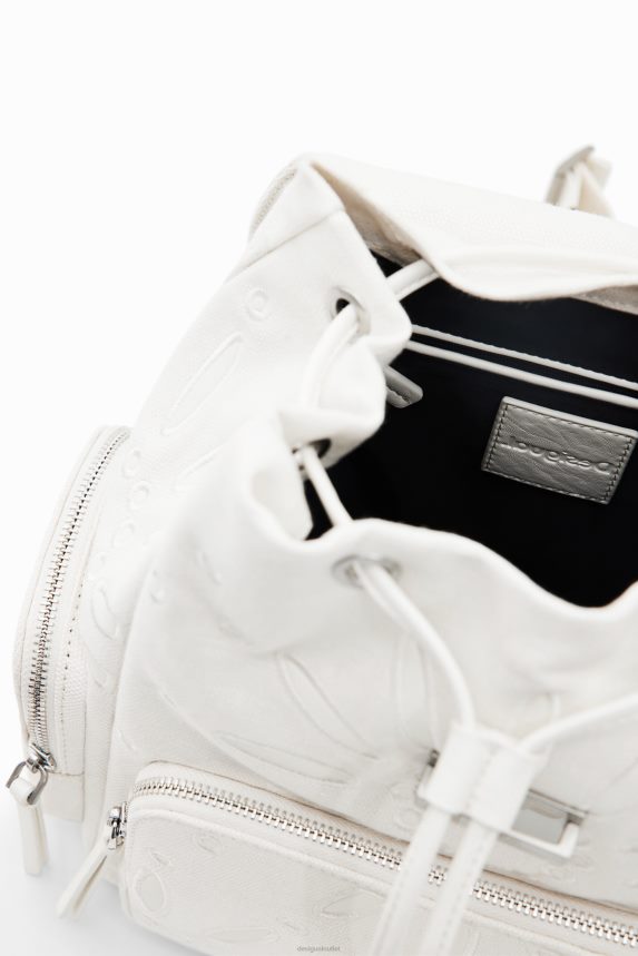 Women DesigualMidsize Swiss-embroidery backpack Accessory 68X240589