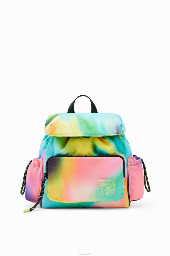 Women DesigualMidsize nylon tie-dye backpack Accessory 68X240721