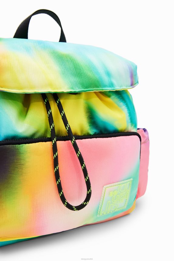 Women DesigualMidsize nylon tie-dye backpack Accessory 68X240721