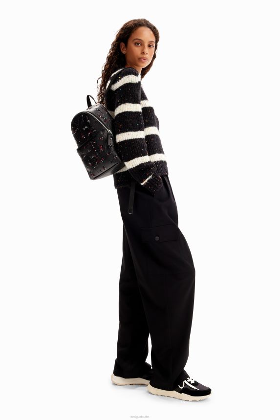 Women DesigualSmall die-cut flower backpack Accessory 68X2401219