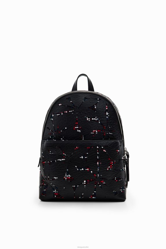 Women DesigualSmall die-cut flower backpack Accessory 68X2401219