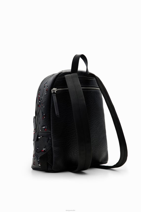 Women DesigualSmall die-cut flower backpack Accessory 68X2401219