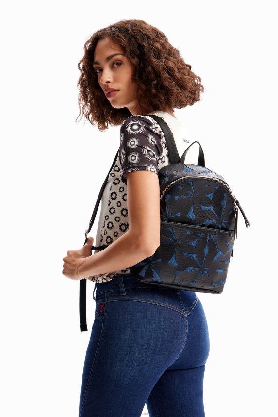 Women DesigualSmall die-cut flower backpack Accessory 68X2401221