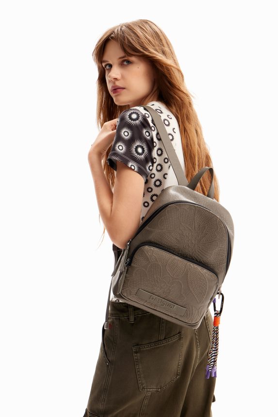 Women DesigualSmall floral embroidery backpack Accessory 68X2401220