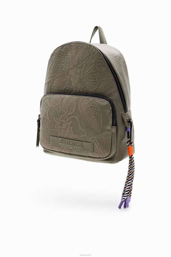 Women DesigualSmall floral embroidery backpack Accessory 68X2401220