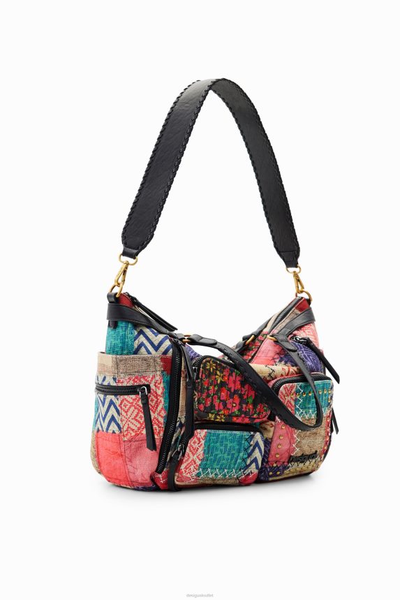 Women DesigualLarge canvas patchwork bag Accessory 68X2401314
