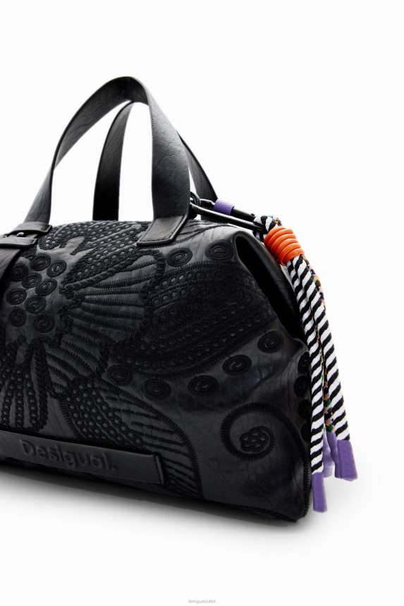 Women DesigualMidsize floral embroidery bag Accessory 68X2401247