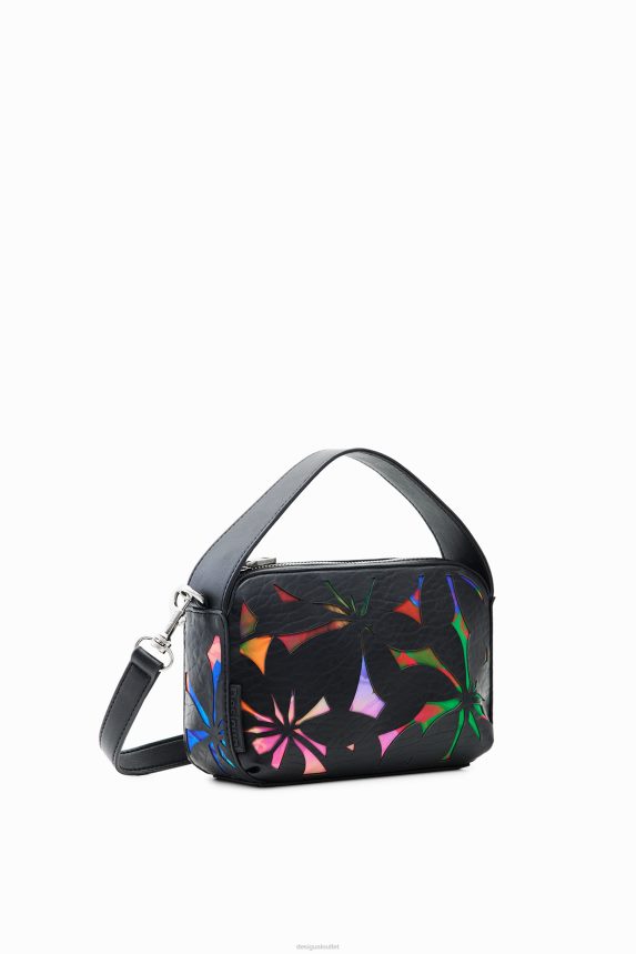 Women DesigualMini die-cut floral bag Accessory 68X2401210