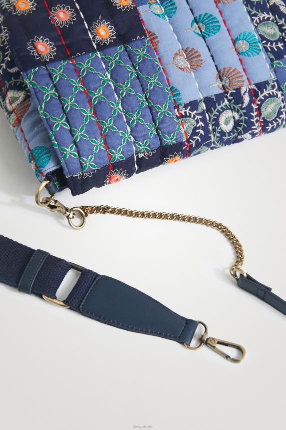 Women DesigualSling bag embroidered cloth Accessory 68X2401389