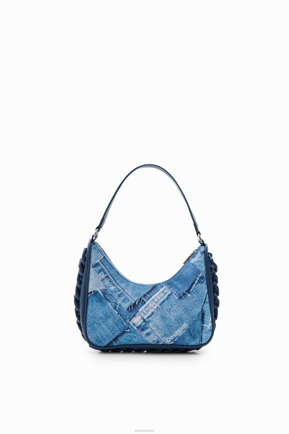 Women DesigualSmall denim patchwork bag Accessory 68X240218